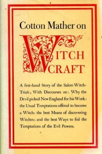 In relation to the occult Cotton Mather